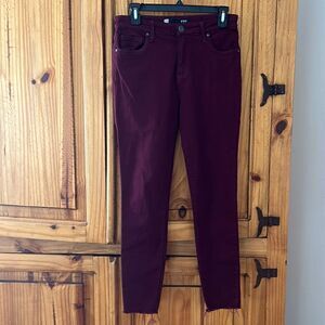 ***** 5 for &25 Kut FromThe Kloth Maroon Skinny Jeans